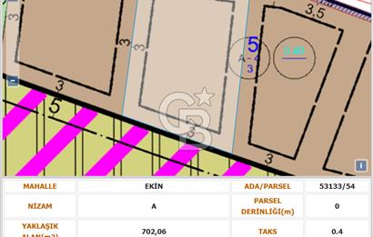 MAMAK EKİN MAH SATILIK 702 m2 MÜSTAKİL ARSA… KONUT İMARLI