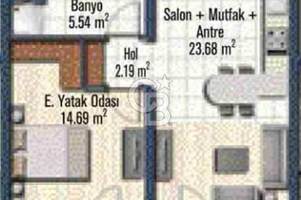 Mavişehir Soyak B Havuz & Peyzaj Eşyalı Kiralık 1+1 68 M² Daire