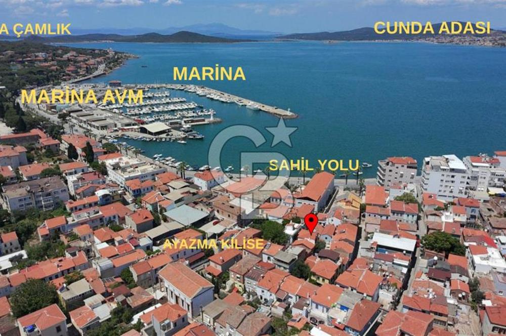 Ayvalık Merkez'de Denize 50 M Mesafede Satılık Tescilli Rum Evi