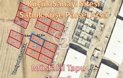 CB'DEN TÜRKOĞLU KÜÇÜK SANAYİ SİTESİNDE KÖŞE PARSEL SATILIK ARSA