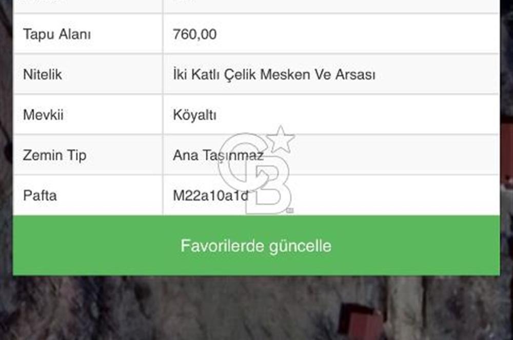 Cankurtaran Mah. 760 M² Müstakil Büyük Bahçeli Satılık Villa