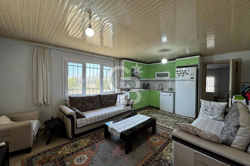 MENEMEN/SÜLEYMANLI'DA SATILIK YOLA SIFIR 2+1 BAHÇELİ BAĞ EVİ