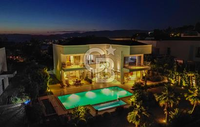 Adabükü, Panoramik Deniz ve Koy Manzaralı Satılık Müstakil Villa