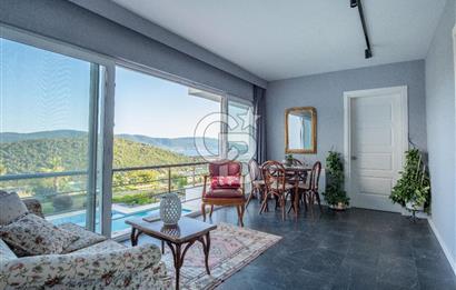Adabükü, Panoramik Deniz ve Koy Manzaralı Satılık Müstakil Villa