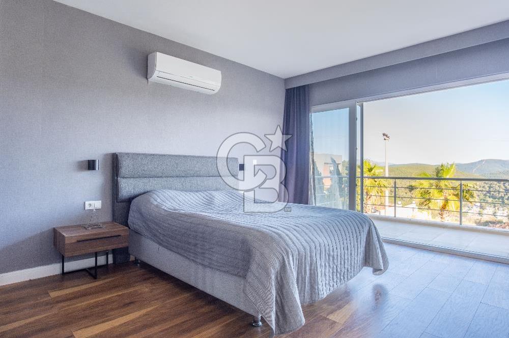 Adabükü, Panoramik Deniz ve Koy Manzaralı Satılık Müstakil Villa