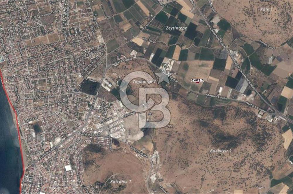 DİKİLİ'DE TİCARİ İMARLI 845 M2 SATILIK ARSA