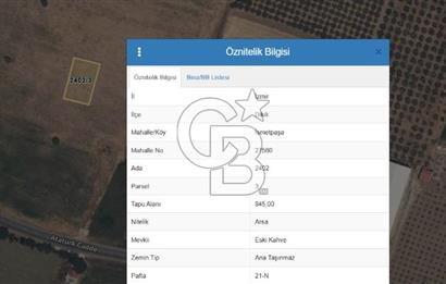 DİKİLİ'DE TİCARİ İMARLI 845 M2 SATILIK ARSA