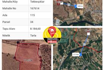 PINAR HİSARDA SATILIK TARLA