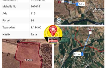 PINAR HİSARDA SATILIK TARLA