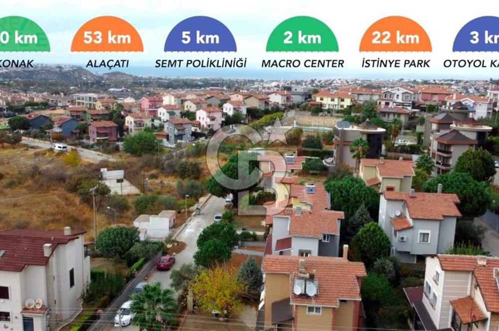 GUZELBAHÇE YAMAÇEVLERİ EN ÖN SIRA MÜSTAKİL BAHÇELİ VİLLA