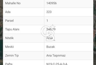 MİLAS ÖREN'DE TEK TAPU SATILIK 546 M2 ARSA