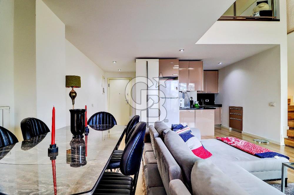 NEF 2 Haliç Kiralık Bakımlı 120 m2 1+1 Loft Daire