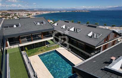 Çandarlının en iyisi deniz ve doğa manzaralı 1+1 daire 