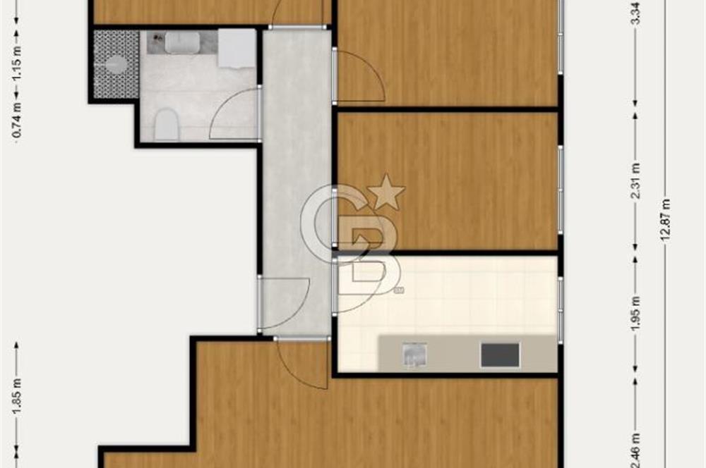 Merkezi Konumda Oturmaya Hazır 3+1 Otoparklı Daire