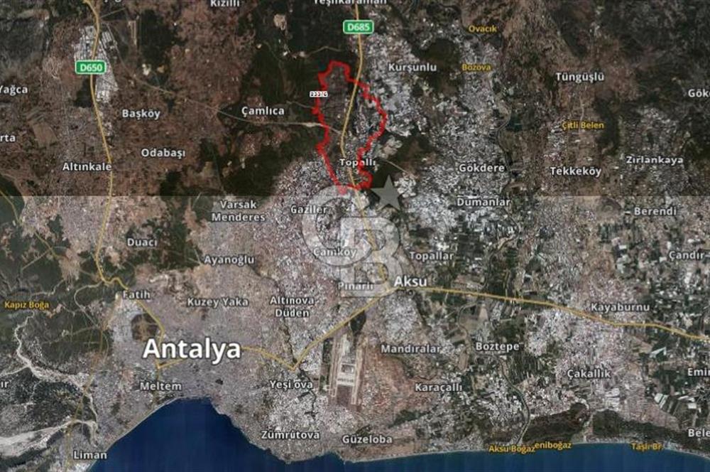 ANTALYA AKSU SATILIK 453 M2 İMARLI ARSA.. EMSALLERİNDEN HESAPLI BİR ARAZİ