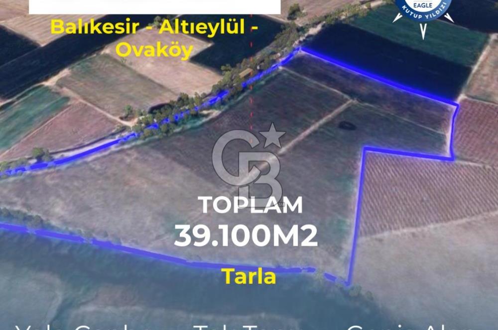 BALIKESİR / ALTIEYLÜL / OVAKÖY MH.'DE 34.100 M² FIRSAT TARLA