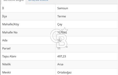 TERME ÇAY MAHALLESİ’NDE YENİ BULVARA YAKIN KAT KARŞILIĞI SATILIK KONUT İMARLI ARSA!