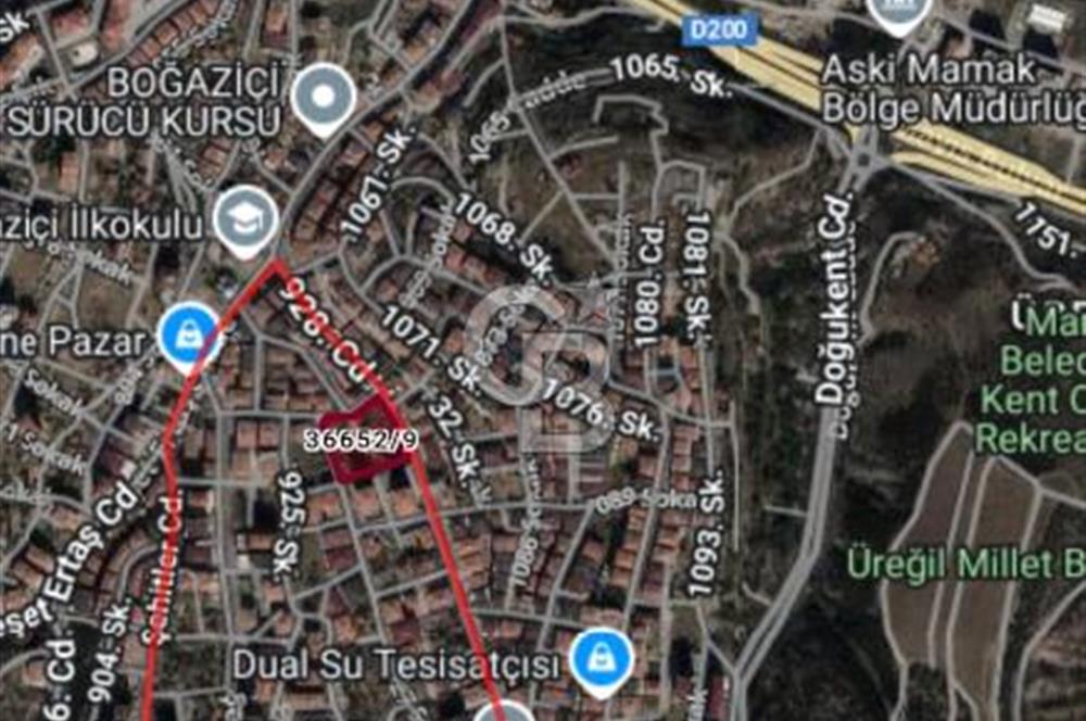 MAMAK DURALİ ALIÇ MAH'DE 1 DAİRE GETİRİLİ KÖŞE BAŞI ARSA