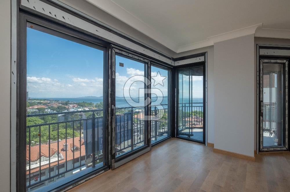 Çiftehavuzlar Sahil'de 205 m² Kapanmaz Deniz Manzaralı 4+1 Daire