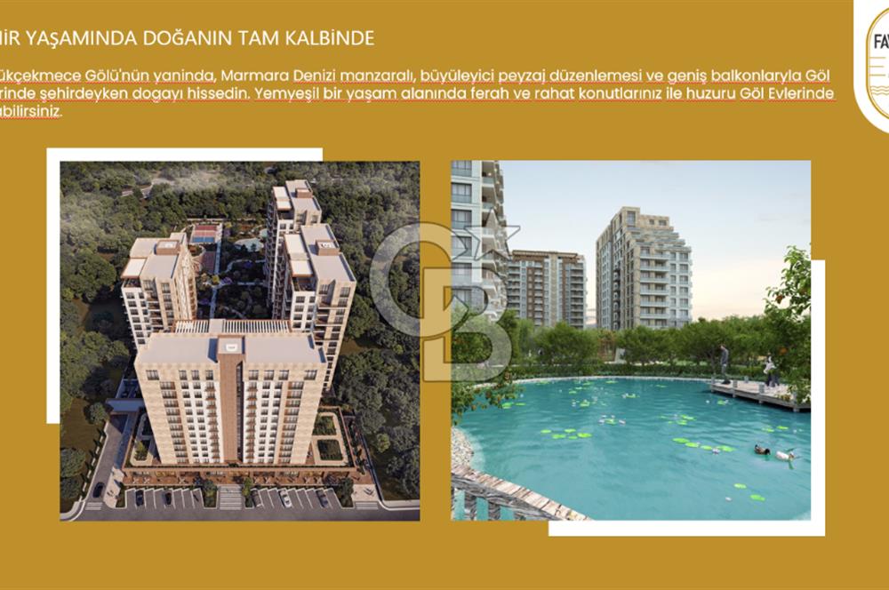 BÜYÜKÇEKMECE FAVORİST GOLEVLERİ SİTESİ SATILIK 1+1 DAİRE