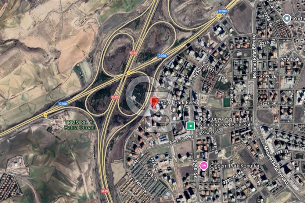 Yaşamkent Royal Park Sitesi, Net 177m² Lüks 4+1, Kapalı Otopark