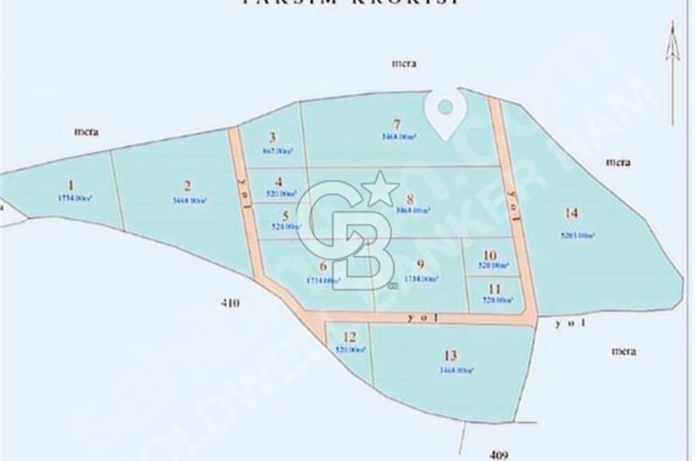 SATILIK ÇATALCA İNCEĞİZ'DE 3538 M² HİSSELİ ÇAPLI ÇEVRELİ TARLA