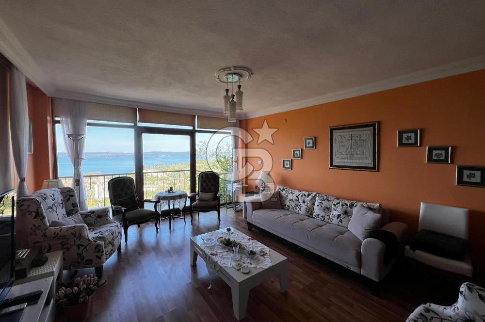 ÇANAKKALE İNTEPE'DE DENİZ MANZARALI 4+2 EŞYALI SATILIK VİLLA