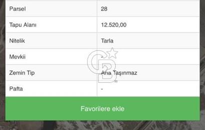 FOÇA YENİBAĞARASINDA 12.500m2 Tarla 
