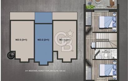 Girne de Oturuma Hazır Yerden Isıtma Altyapılı Dubleks Townhouse