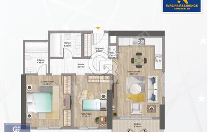 CB THETA AVRUPA KONUTLARI RESIDENCE BOŞ 2+1 SATILIK DAİRE