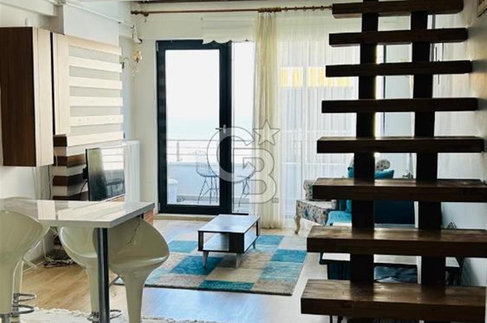 CB. AMAZON'DAN KÖRFEZ'DE LÜKS KİRALIK 1+1 LOFT DAİRE