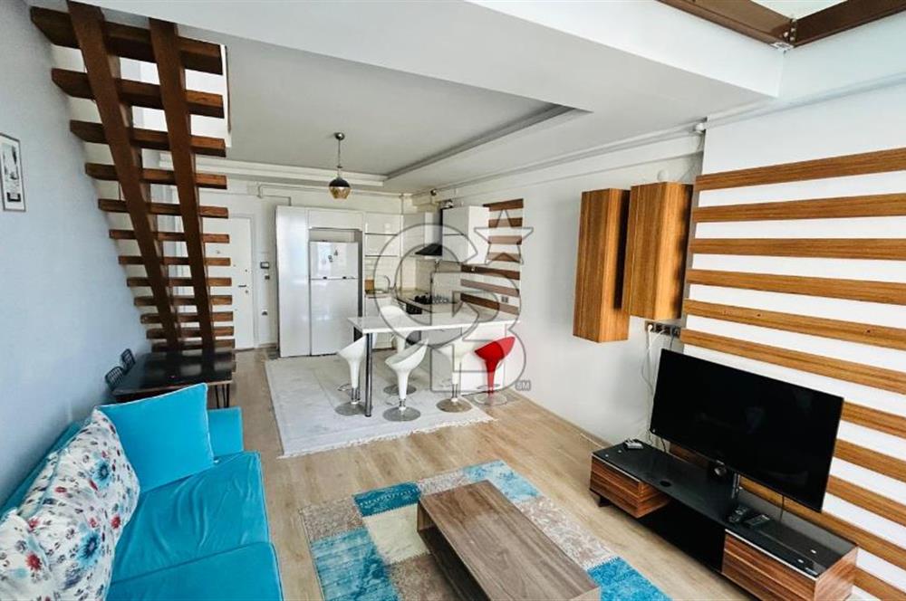 CB. AMAZON'DAN KÖRFEZ'DE LÜKS KİRALIK 1+1 LOFT DAİRE