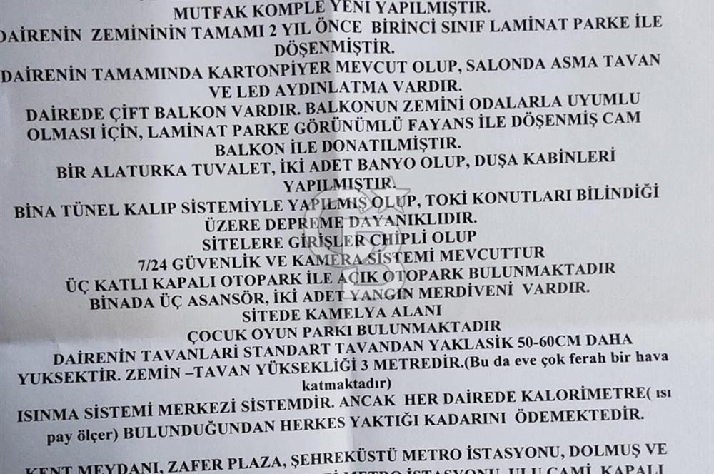 CB AMBIANCE'DAN DOĞANBEY TOKİ 3. ETAPTA 4+1, NET 135 m² KONFOR!