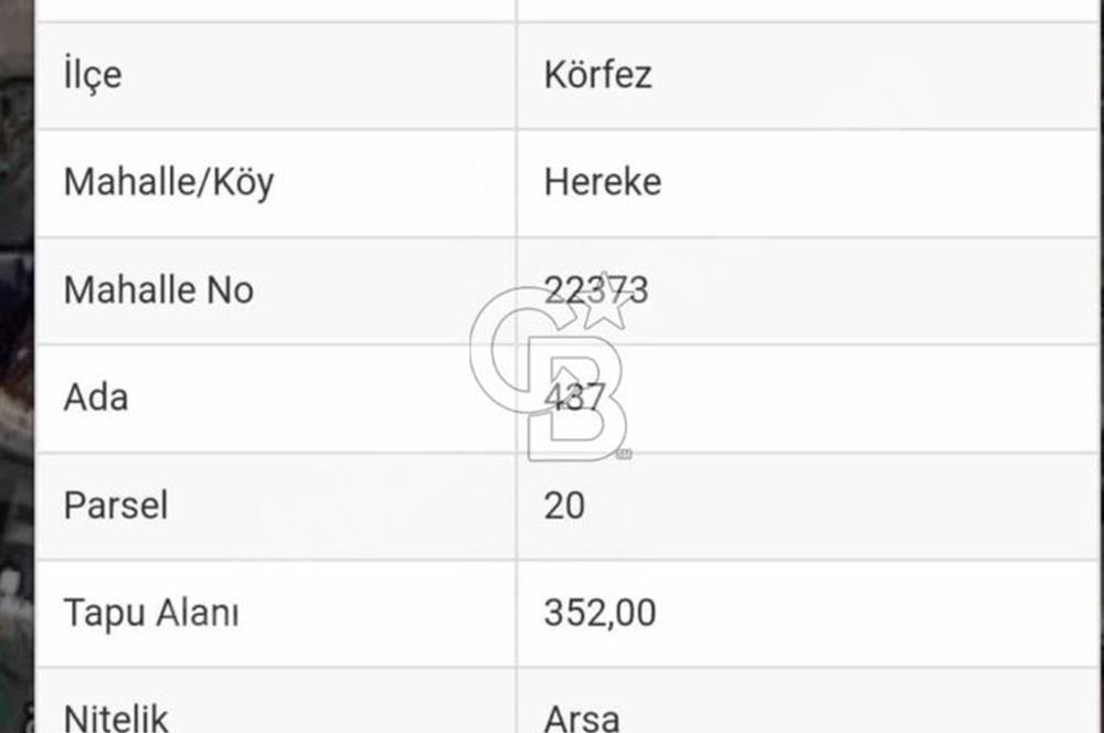 Kocaeli körfez herekede imarlı arsa 
