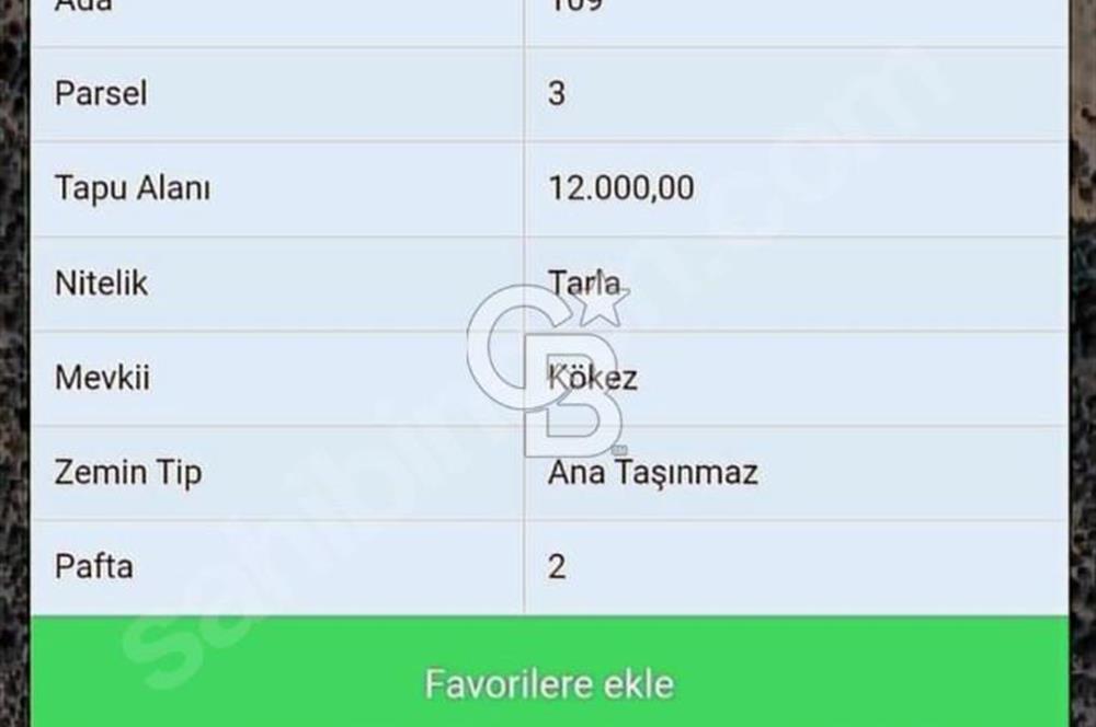 Bursa’da Kamp ve hobi amaçlı 12 dönüm orman