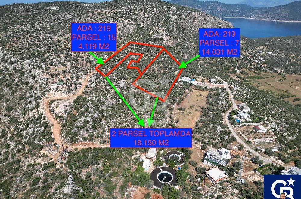 CB GİZ'DEN KAŞ BEZİRGAN'DA SATILIK YATIRIMLIK TARLA 
