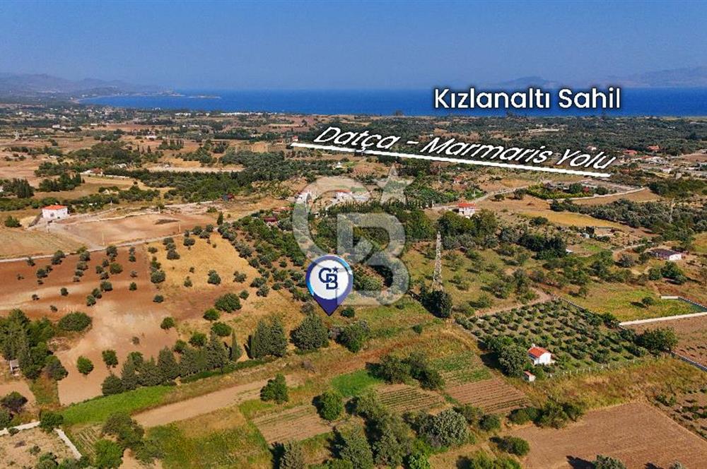 Datça Kızlan'da Satılık 743 m² Bademlik - Yolu Mevcut