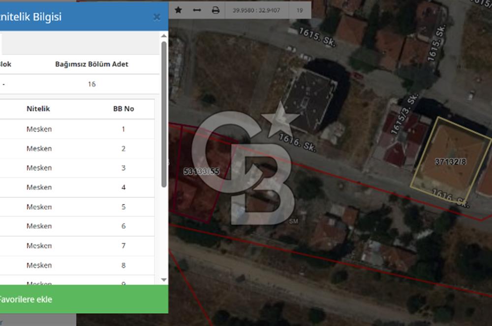 ANKARA MAMAK EKİN FOR SALE 1.360 m2 LAND... HOUSING 32 FLATS