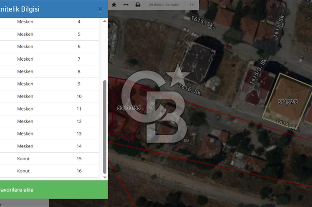 ANKARA MAMAK EKİN FOR SALE 1.360 m2 LAND... HOUSING 32 FLATS