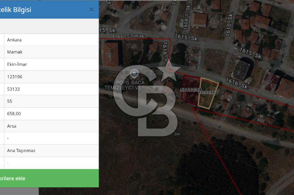 ANKARA MAMAK EKİN FOR SALE 1.360 m2 LAND... HOUSING 32 FLATS