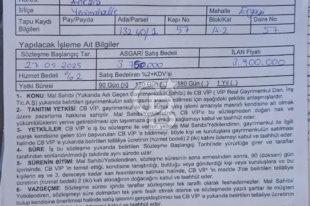 NEVADIUM BATIKENT KONUTLARINDA SATILIK DAİRE