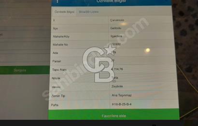 SATILIK ZEYTİNLİK TARLA GELİBOLU ILGARDERE KÖYÜ