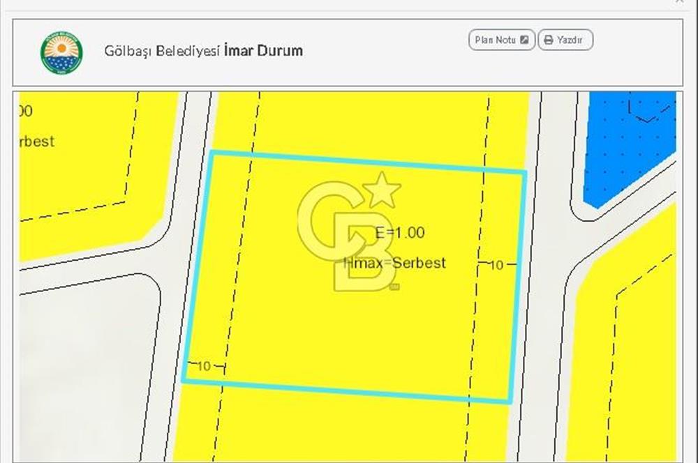 Gölbaşı Mahmatlı’da Gelişme Konut Alanında 240 m² Hisseli Arsa