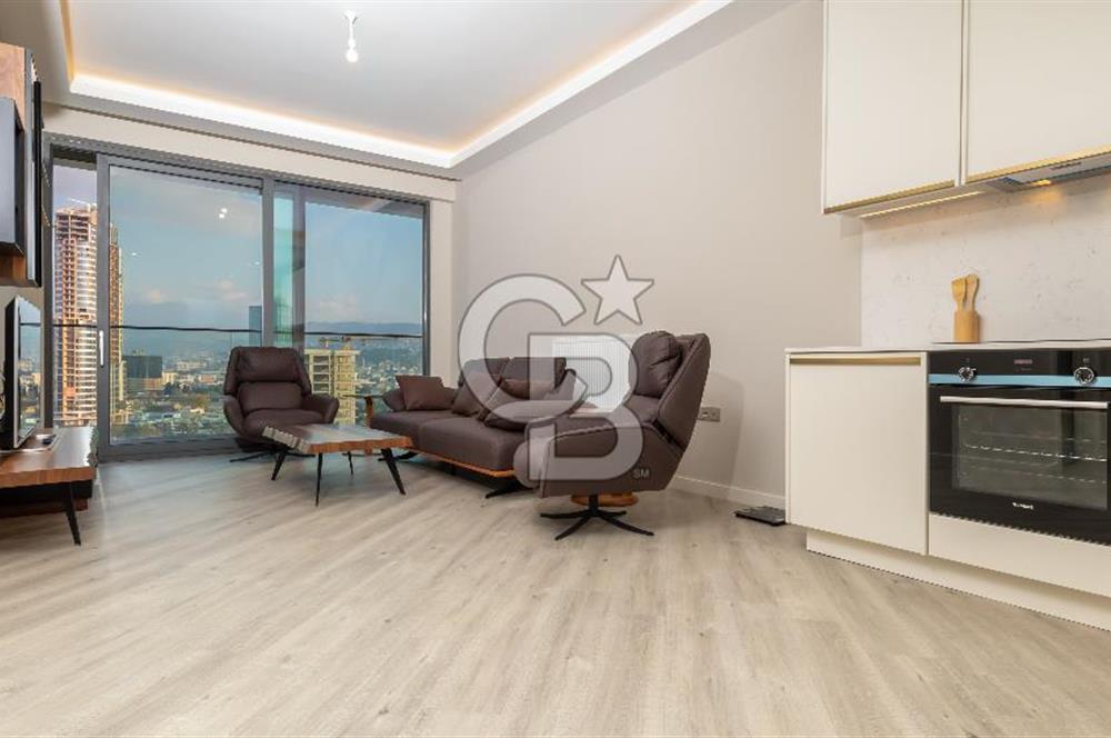 Allsancak İzmir'de Manzaralı Satılık 1+1 Daire 50m2 Net