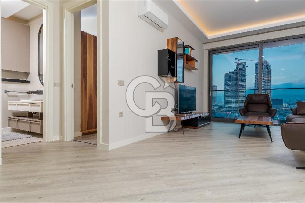Allsancak İzmir'de Manzaralı Satılık 1+1 Daire 50m2 Net