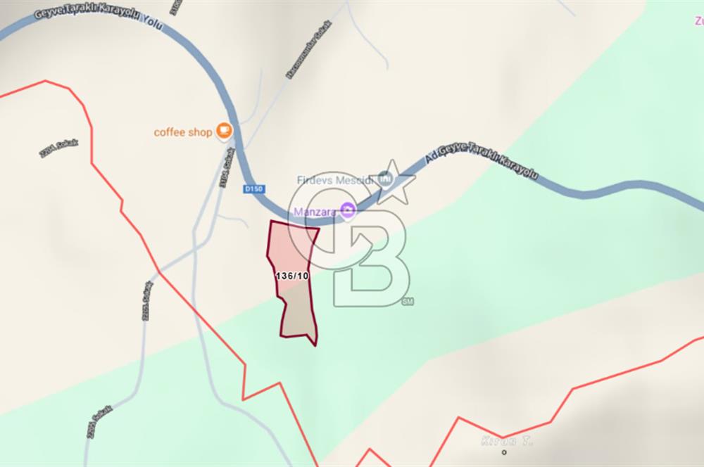 ANA YOLA CEPHE HACIOSMANLAR'DA SATILIK TURİZM İMARLI 21.800 M2 ARSA