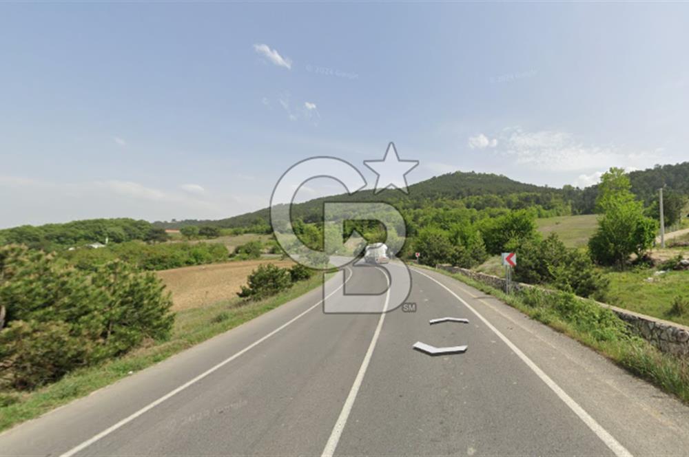 ANA YOLA CEPHE HACIOSMANLAR'DA SATILIK TURİZM İMARLI 21.800 M2 ARSA