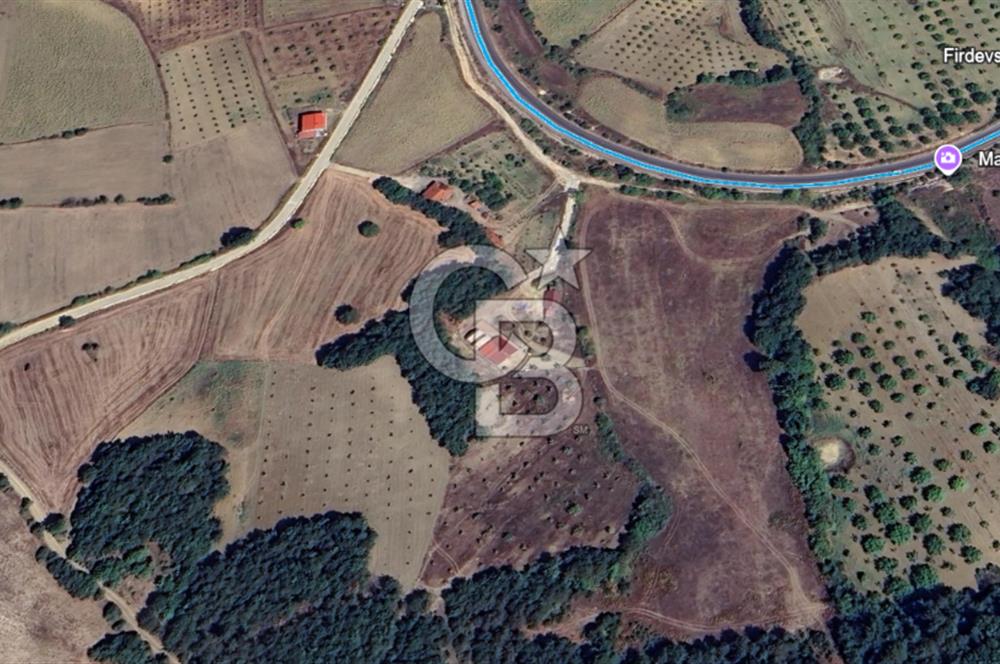 ANA YOLA CEPHE HACIOSMANLAR'DA SATILIK TURİZM İMARLI 21.800 M2 ARSA