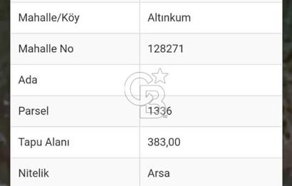 SİLİFKE ARKUMDA VİLLA PARSELİ İMARLI ARSA