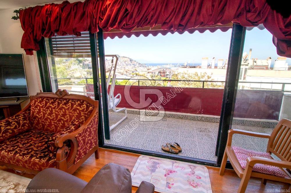 Kuşadası Merkezde Eşyalı Deniz Manzaralı 3+1 Kiralık Daire